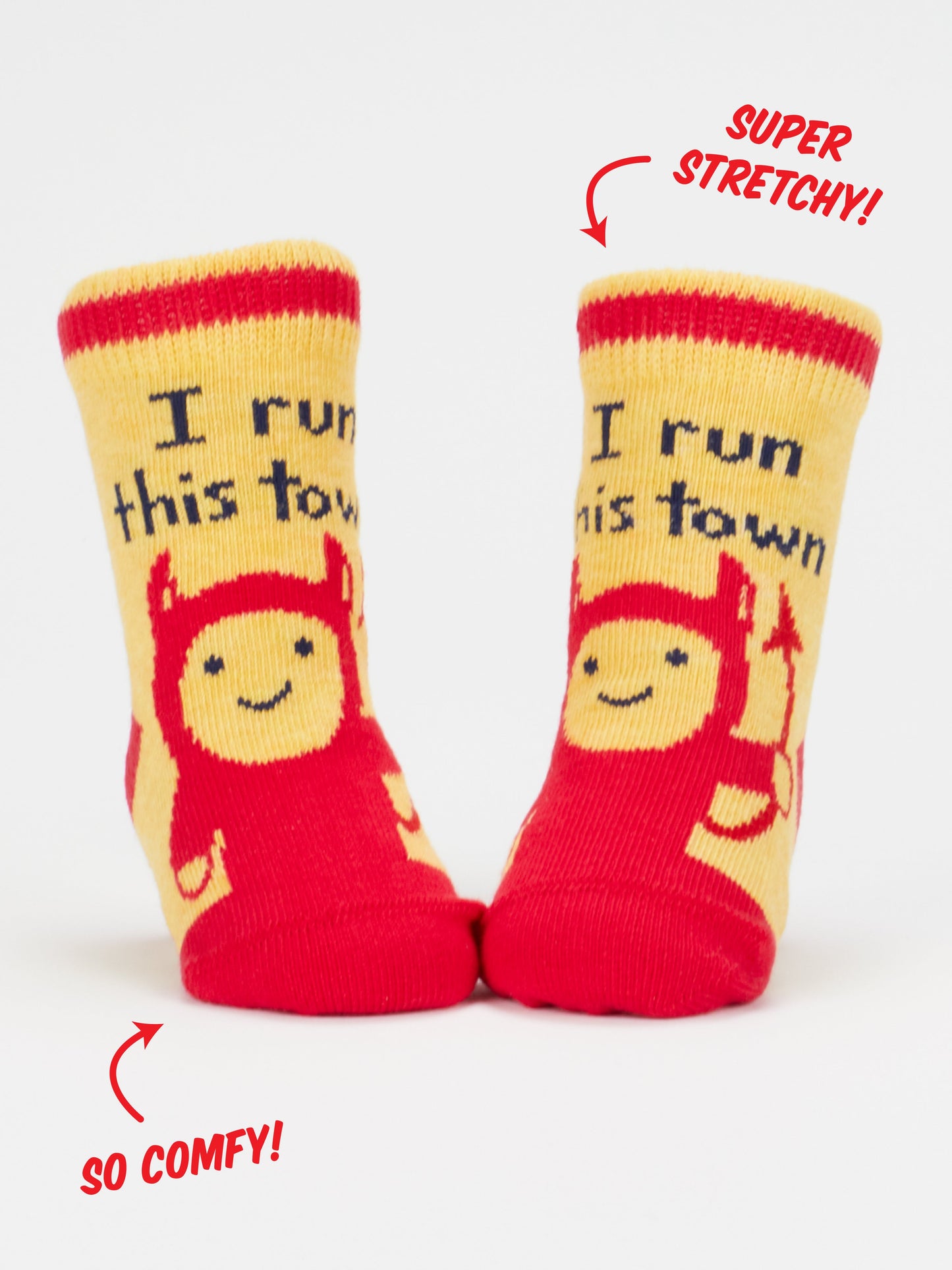Total Chunk/ I Run This Town Baby Socks by Blue Q – image 5