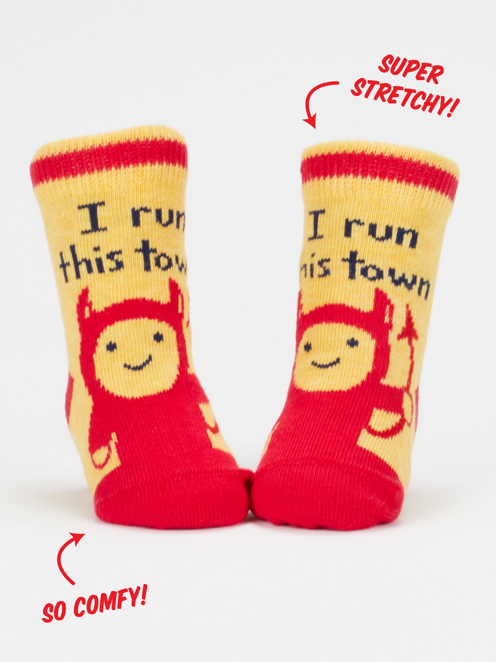 Total Chunk/ I Run This Town Baby Socks by Blue Q – image 5