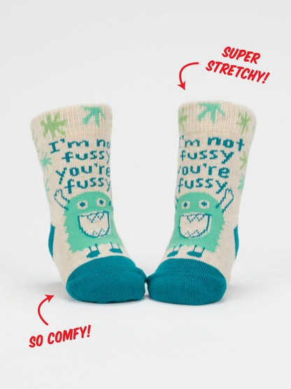 Great With Parents/ I'm Not Fussy You're Fussy Baby Socks by Blue Q – image 5