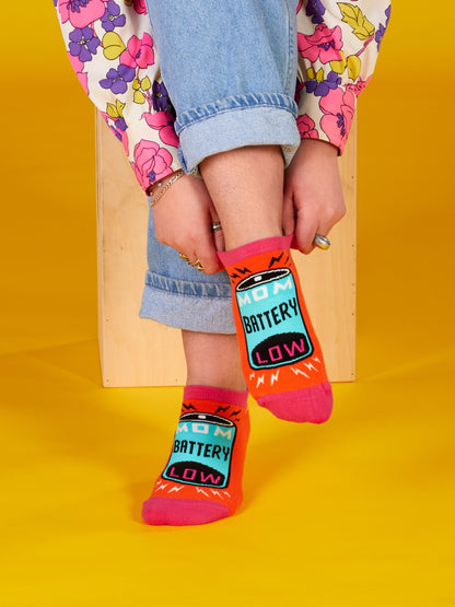 SW328S Mom Battery Sneaker Socks S/M - NEW! by Blue Q – image 3