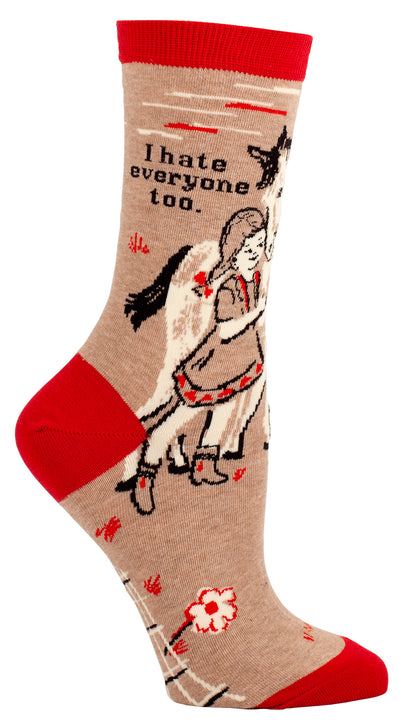 SW423 I Hate Everyone Too Women's Socks