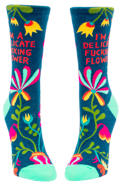 SW468 Delicate Fucking Flower Women's Socks