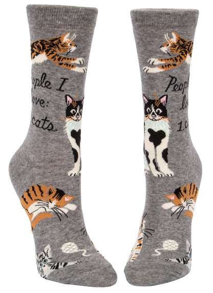 SW512 People I Love: Cats Women's Socks