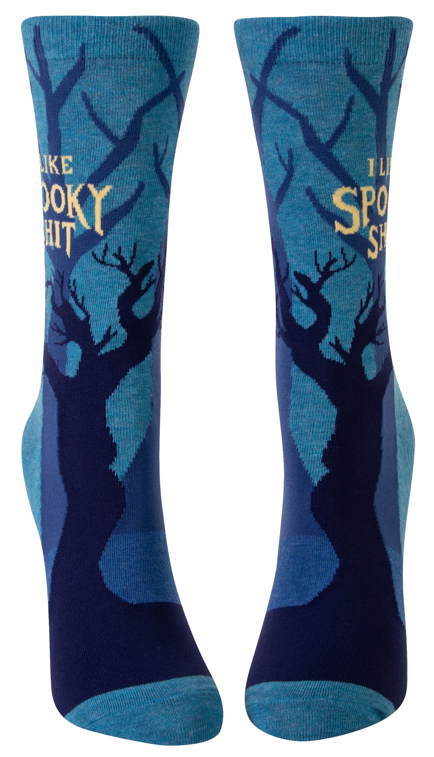 SW548 I Like Spooky Shit Crew Socks