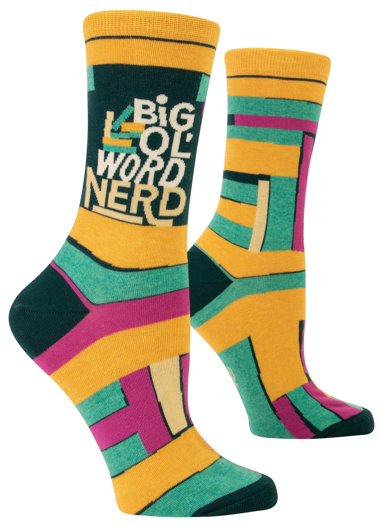SW549 Big 'Ol Word Nerd Crew Socks
