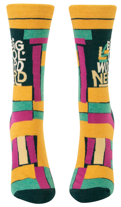 SW549 Big 'Ol Word Nerd Crew Socks