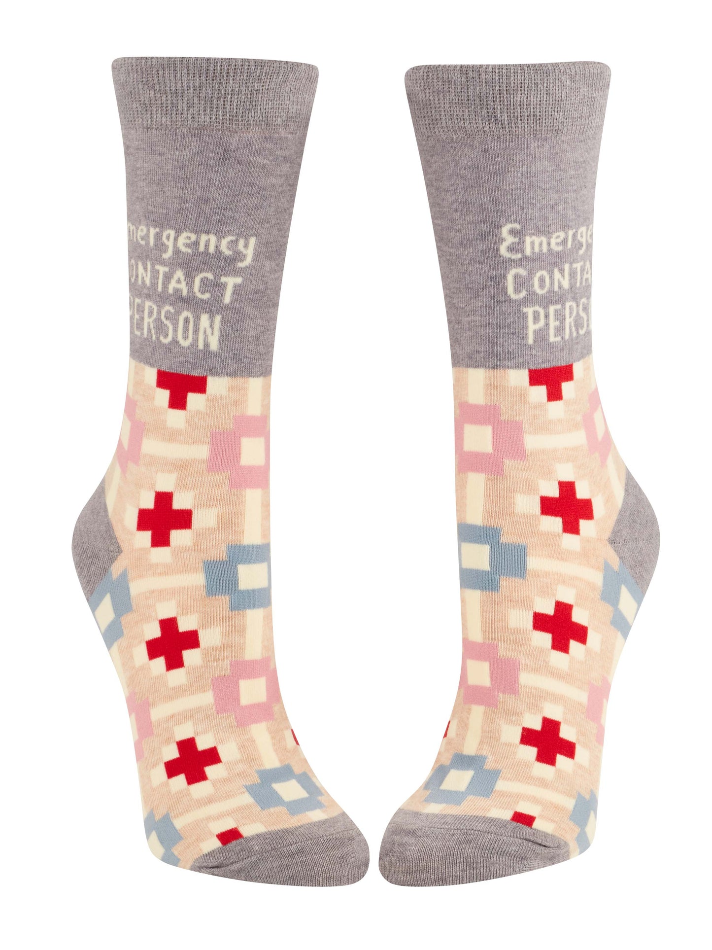 SW562 Emergency Contact Crew Socks - NEW!