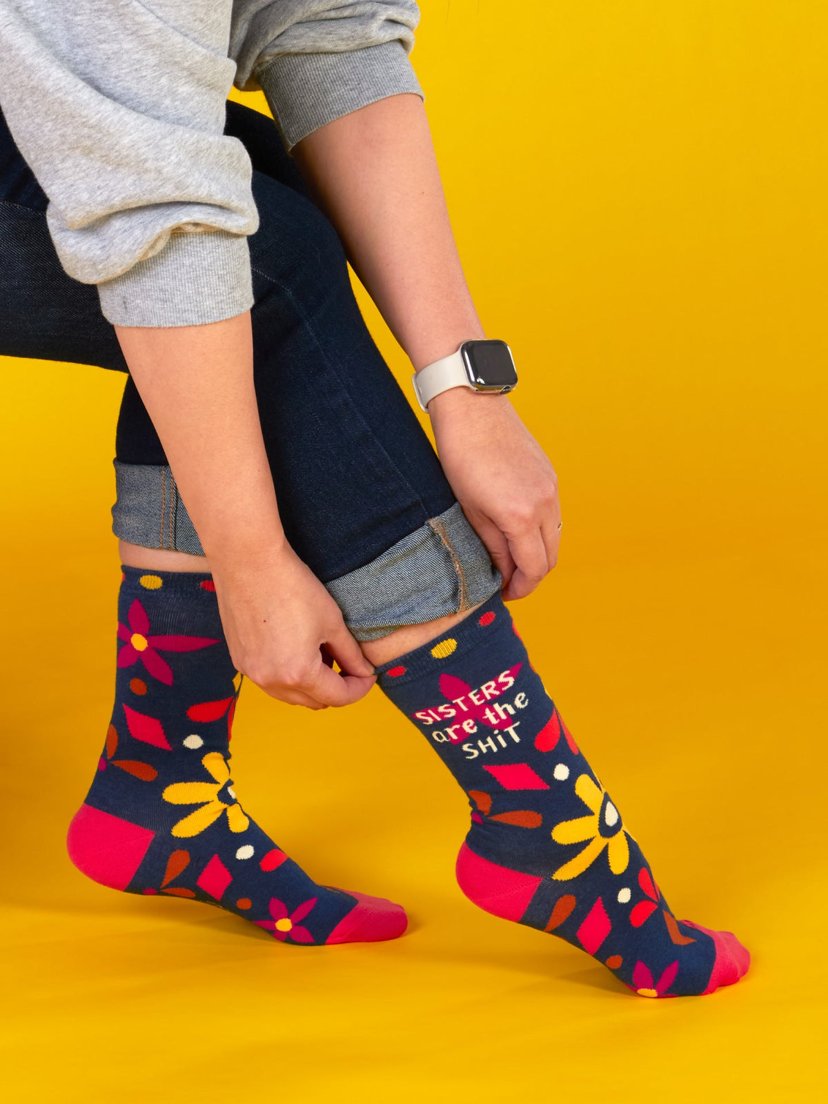 Sisters Are The Shit Crew Socks - NEW! by Blue Q – image 4
