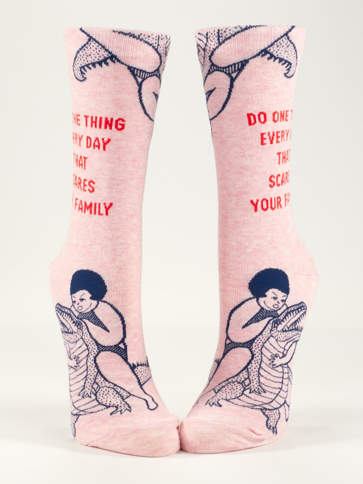 Scares Your Family Crew Socks by Blue Q – image 3