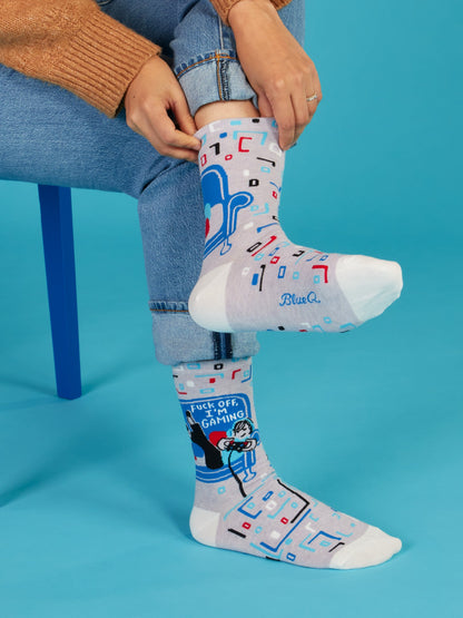 Fuck Off, I'm Gaming Crew Socks by Blue Q – image 5