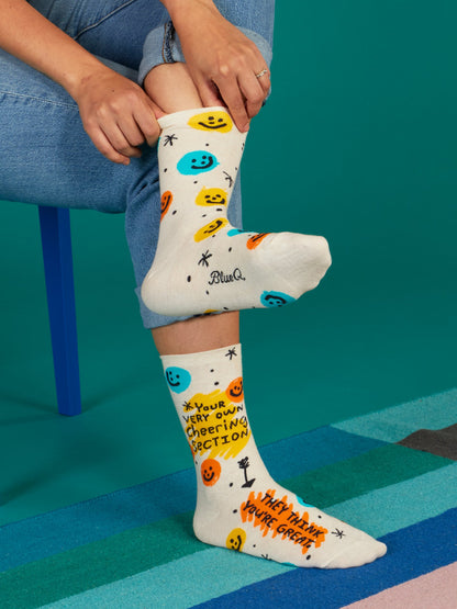 Cheering Section Crew Socks by Blue Q – image 5