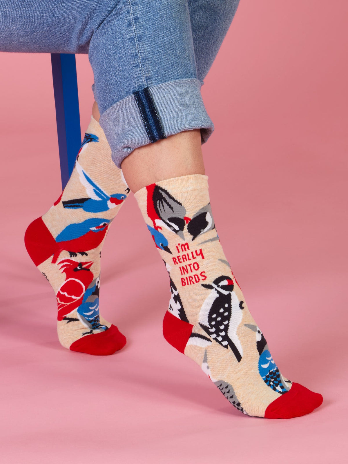 Really Into Birds Crew Socks by Blue Q – image 4