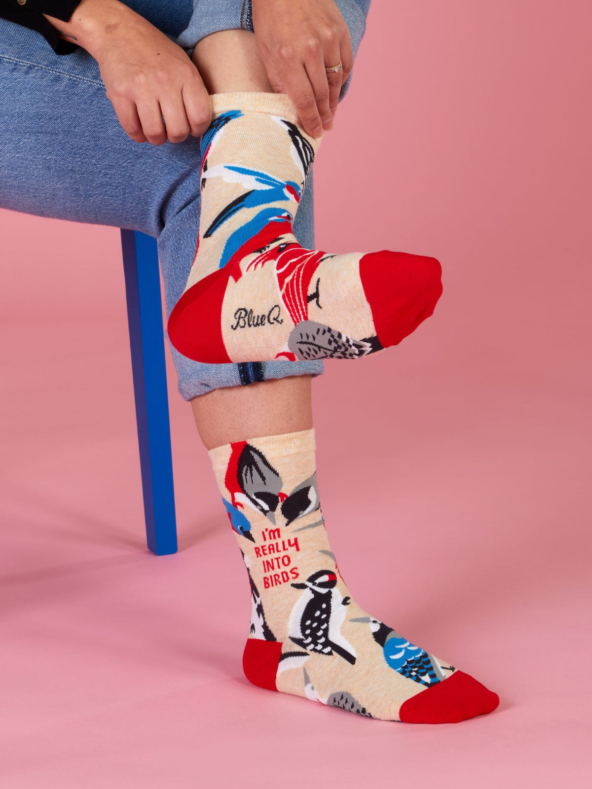 Really Into Birds Crew Socks by Blue Q – image 3