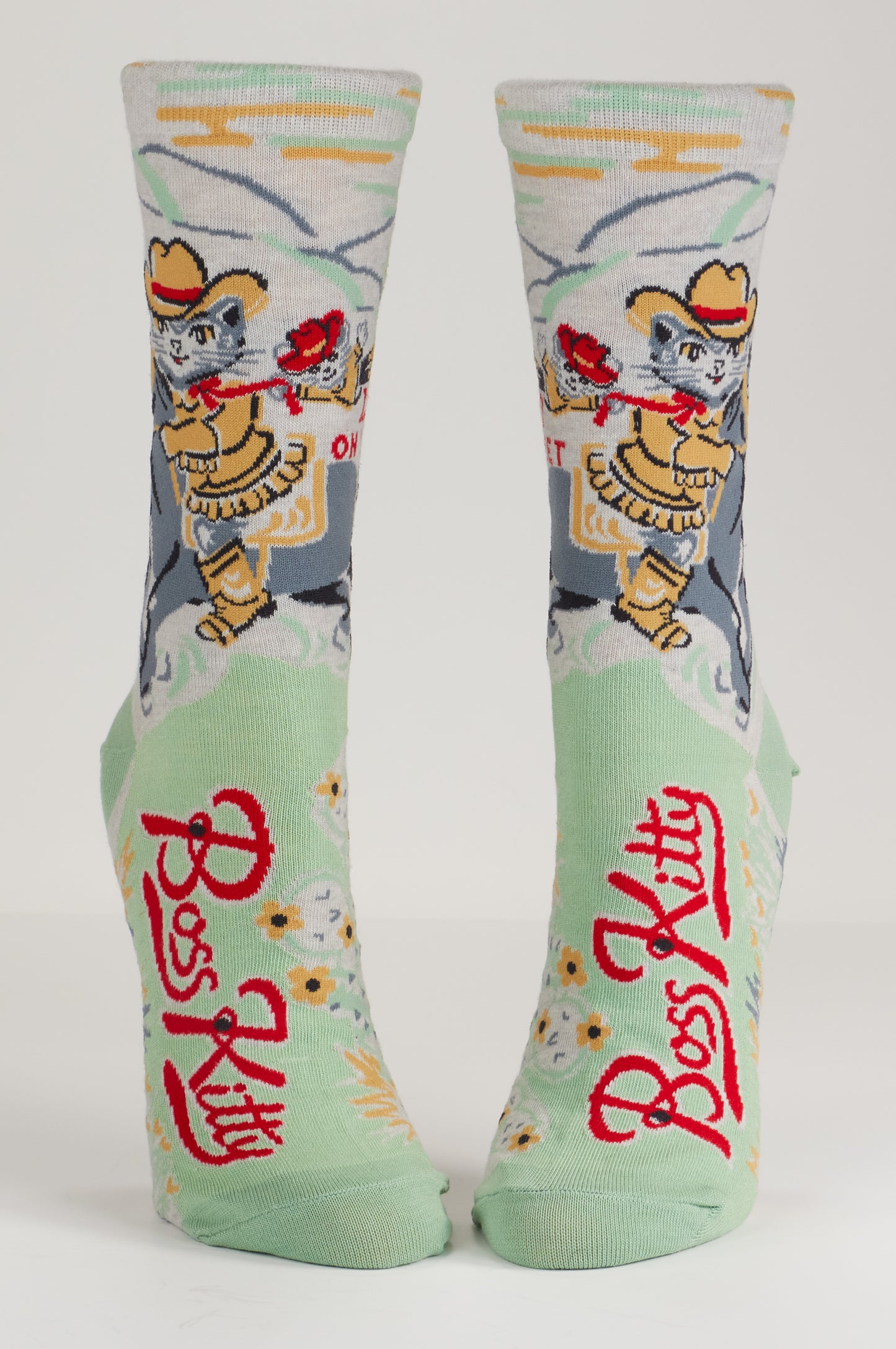 SW574 Boss Kitty Crew Socks