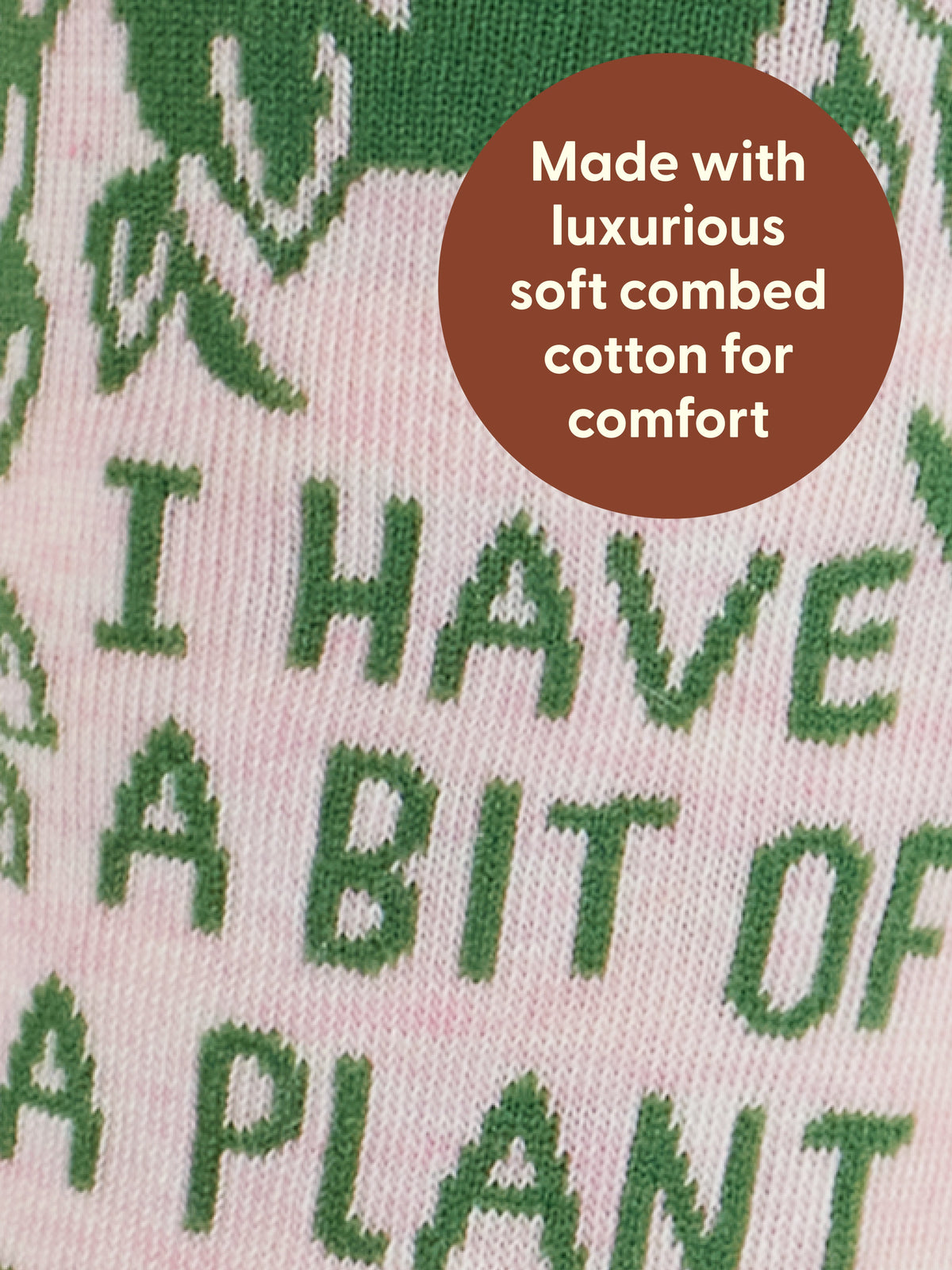 I Have A Bit Of A Plant Problem Crew Socks by Blue Q – image 4