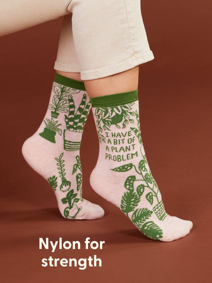 I Have A Bit Of A Plant Problem Crew Socks by Blue Q – image 6