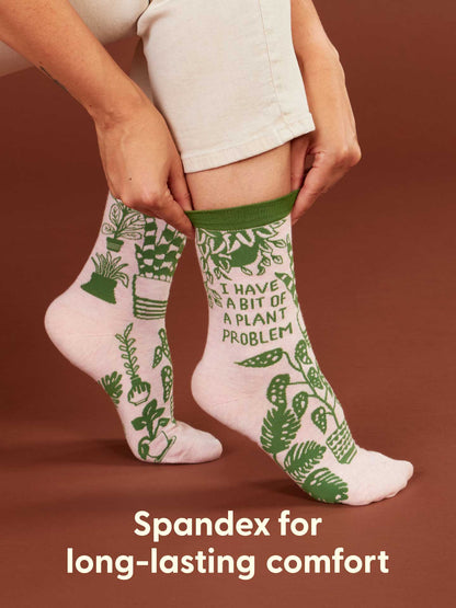 I Have A Bit Of A Plant Problem Crew Socks by Blue Q – image 7