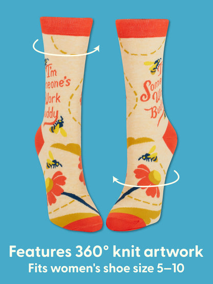 I'm Someone's Work Buddy Crew Socks by Blue Q – image 5