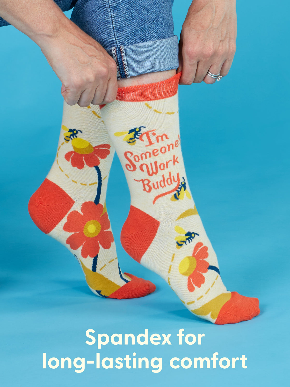 I'm Someone's Work Buddy Crew Socks by Blue Q – image 7