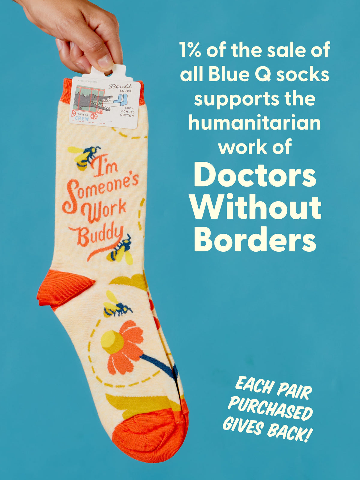 I'm Someone's Work Buddy Crew Socks by Blue Q – image 8