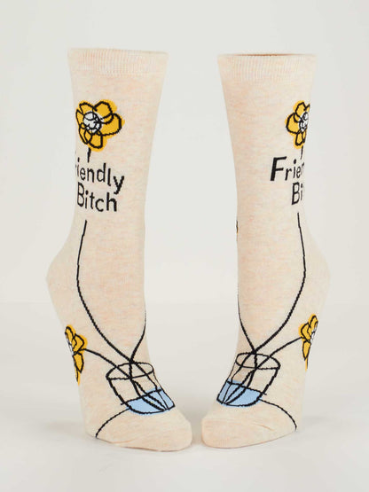 SW578 Friendly Bitch Crew Socks