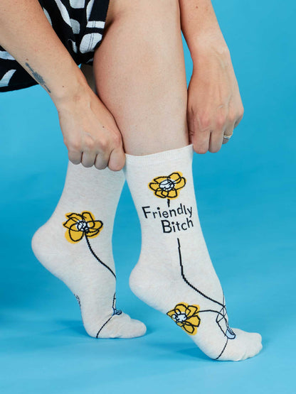 SW578 Friendly Bitch Crew Socks