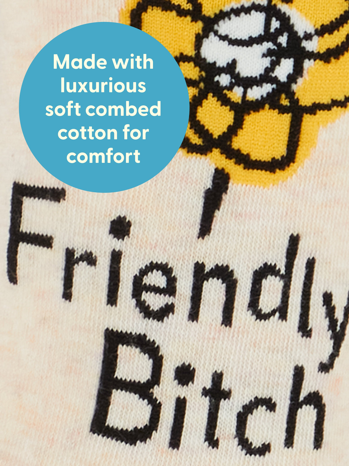 Friendly Bitch Crew Socks by Blue Q – image 4