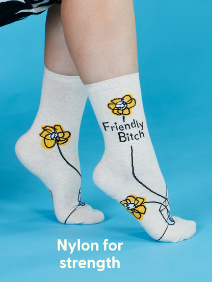 Friendly Bitch Crew Socks by Blue Q – image 6