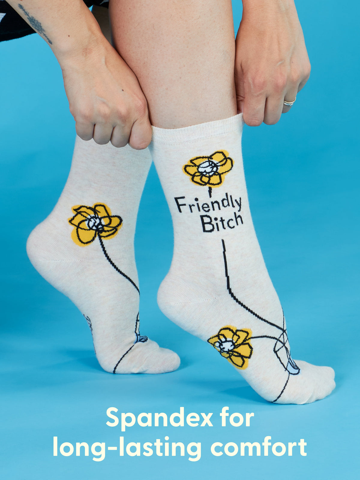 Friendly Bitch Crew Socks by Blue Q – image 7