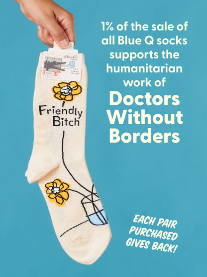Friendly Bitch Crew Socks by Blue Q – image 8