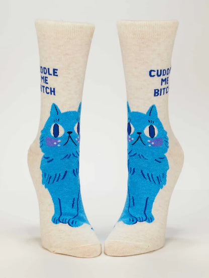 SW580 Cuddle Me Bitch Crew Socks