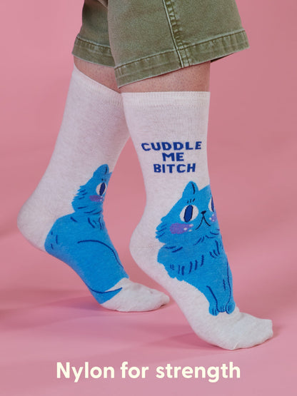 Cuddle Me Bitch Crew Socks by Blue Q – image 6