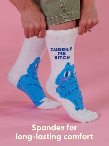 Cuddle Me Bitch Crew Socks by Blue Q – image 7