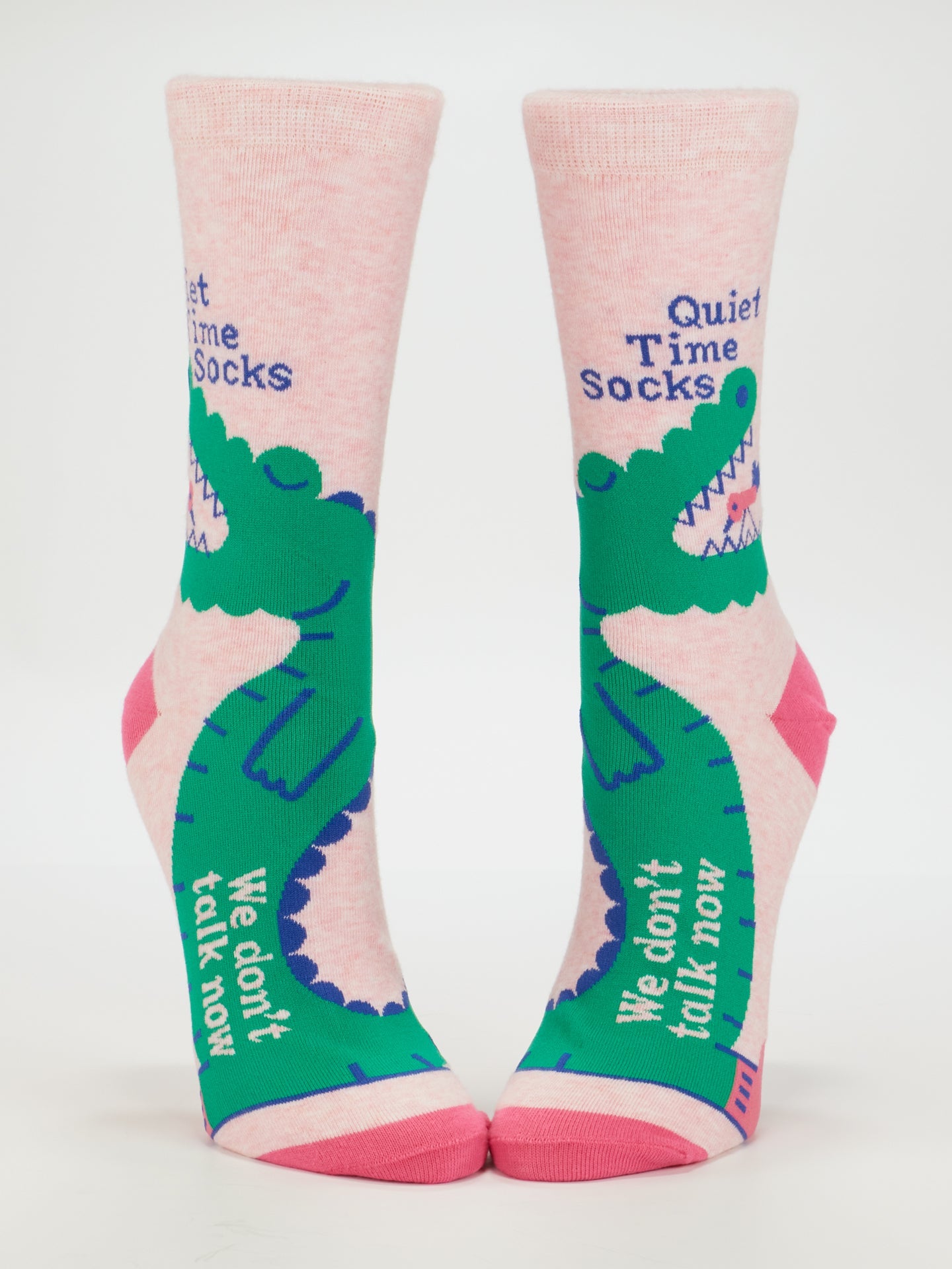 SW581 Quiet Time Socks. We Don't Talk Now. Women's Crew Socks