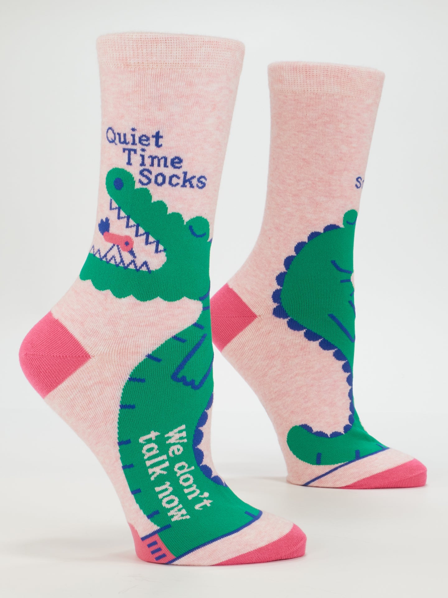 SW581 Quiet Time Socks. We Don't Talk Now. Women's Crew Socks