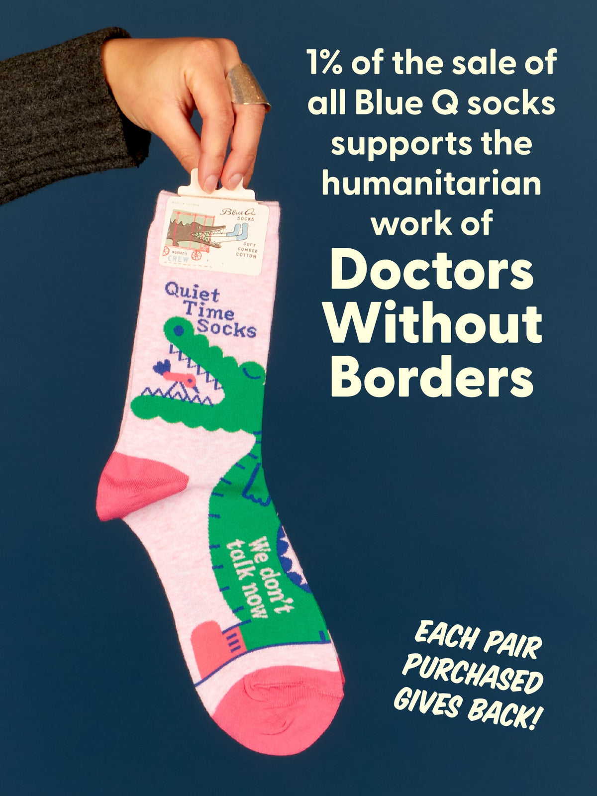 Quiet Time Socks. We Don't Talk Now. Women's Crew Socks by Blue Q – image 7