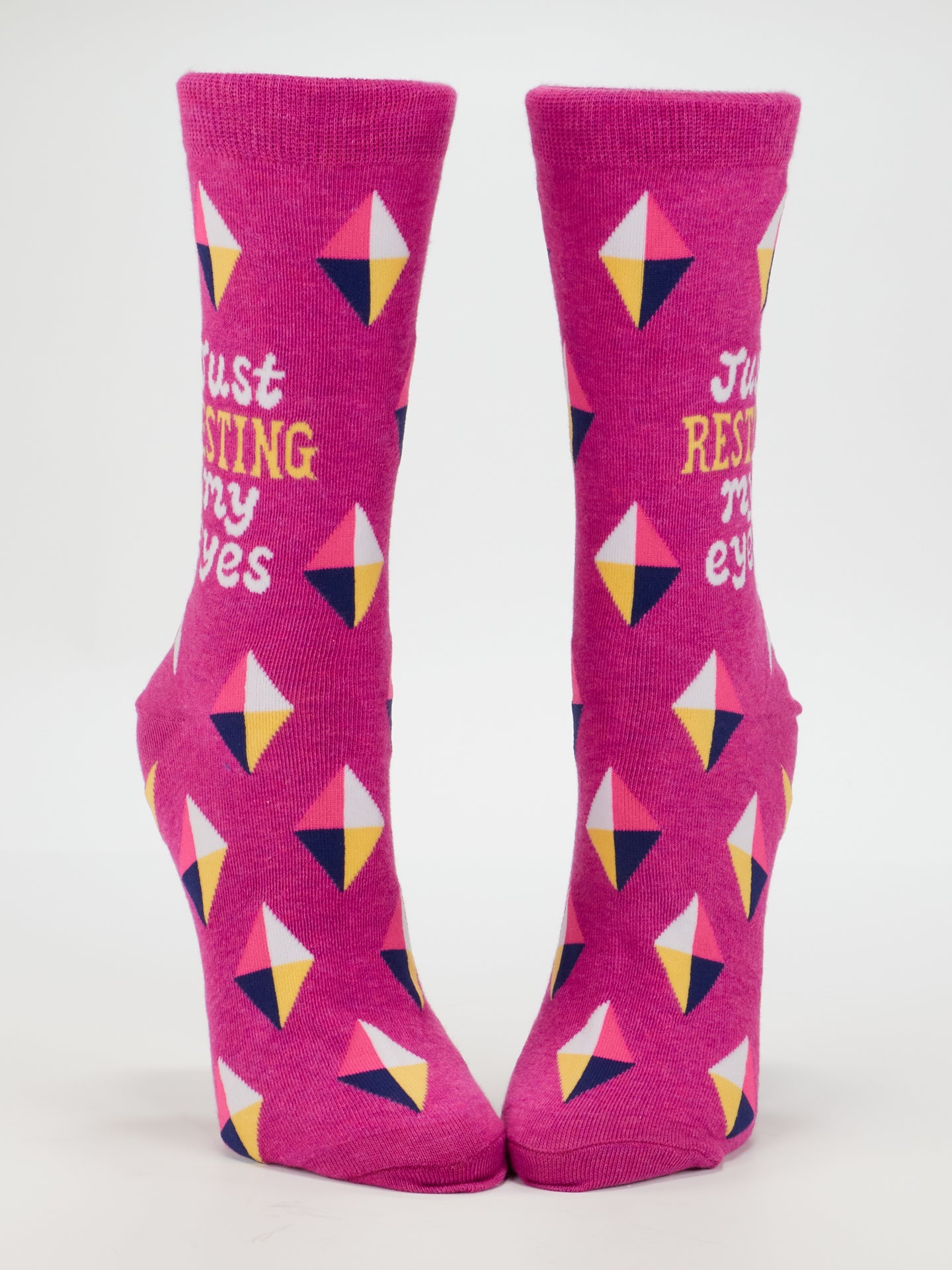 SW582 Resting My Eyes Women's Crew Socks