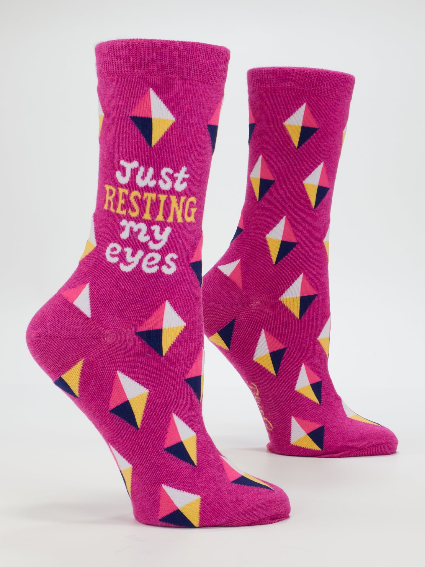 SW582 Resting My Eyes Women's Crew Socks