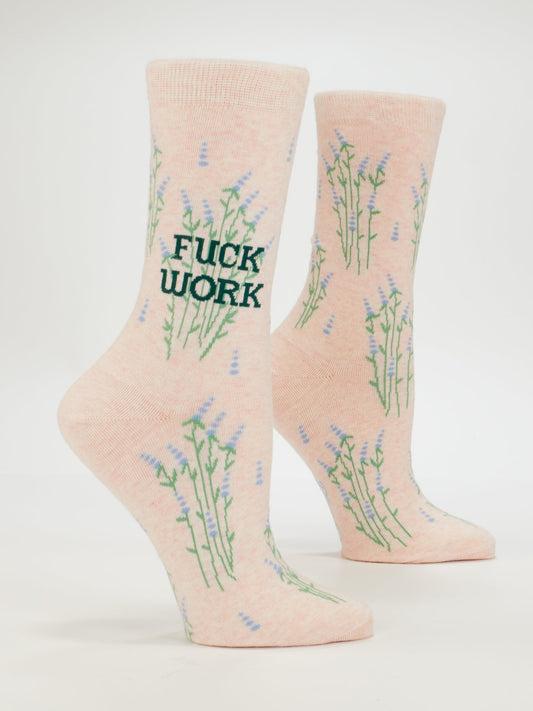 SW583 Fuck Work Women's Crew Socks