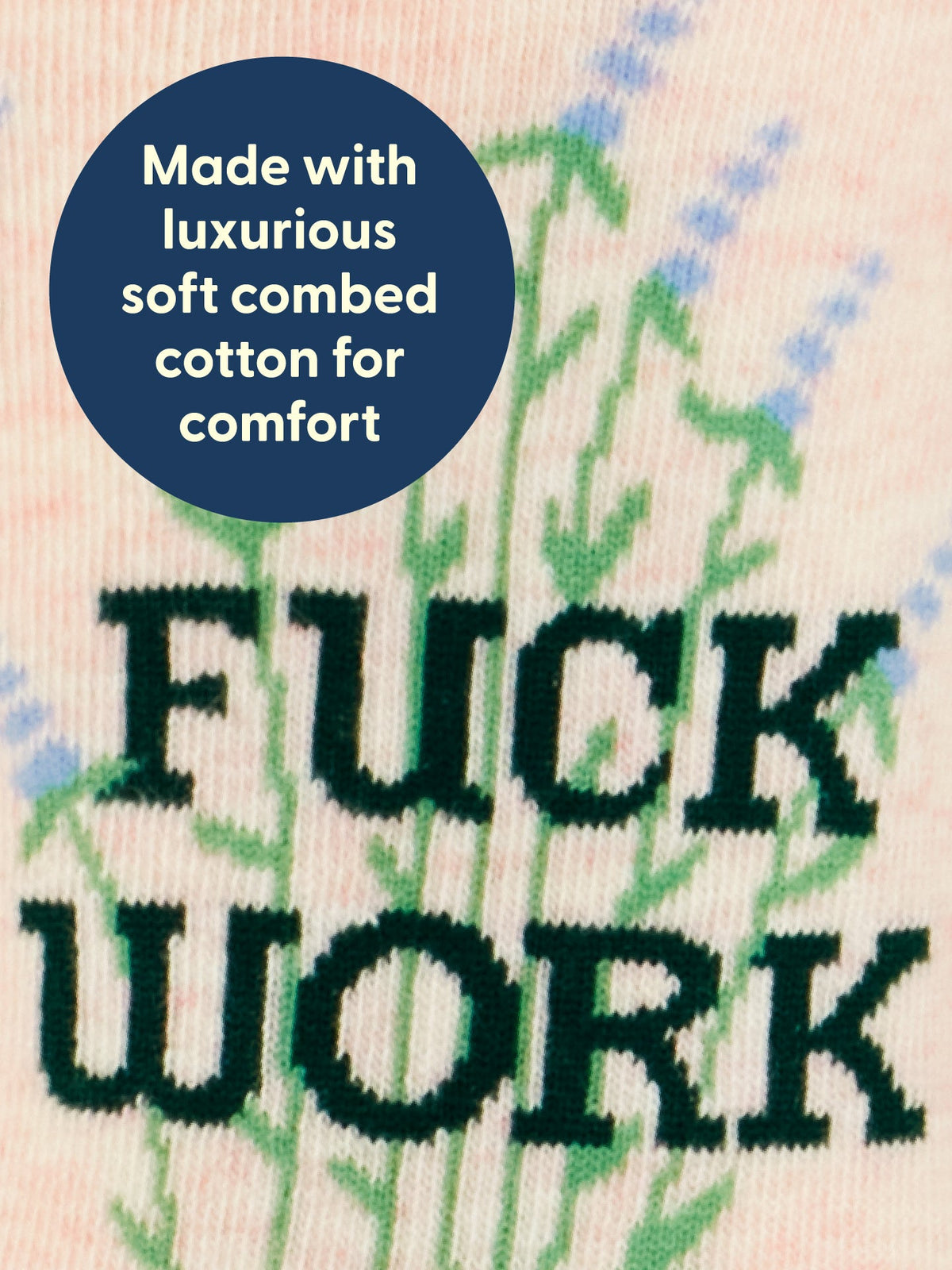 Fuck Work Women's Crew Socks by Blue Q – image 3