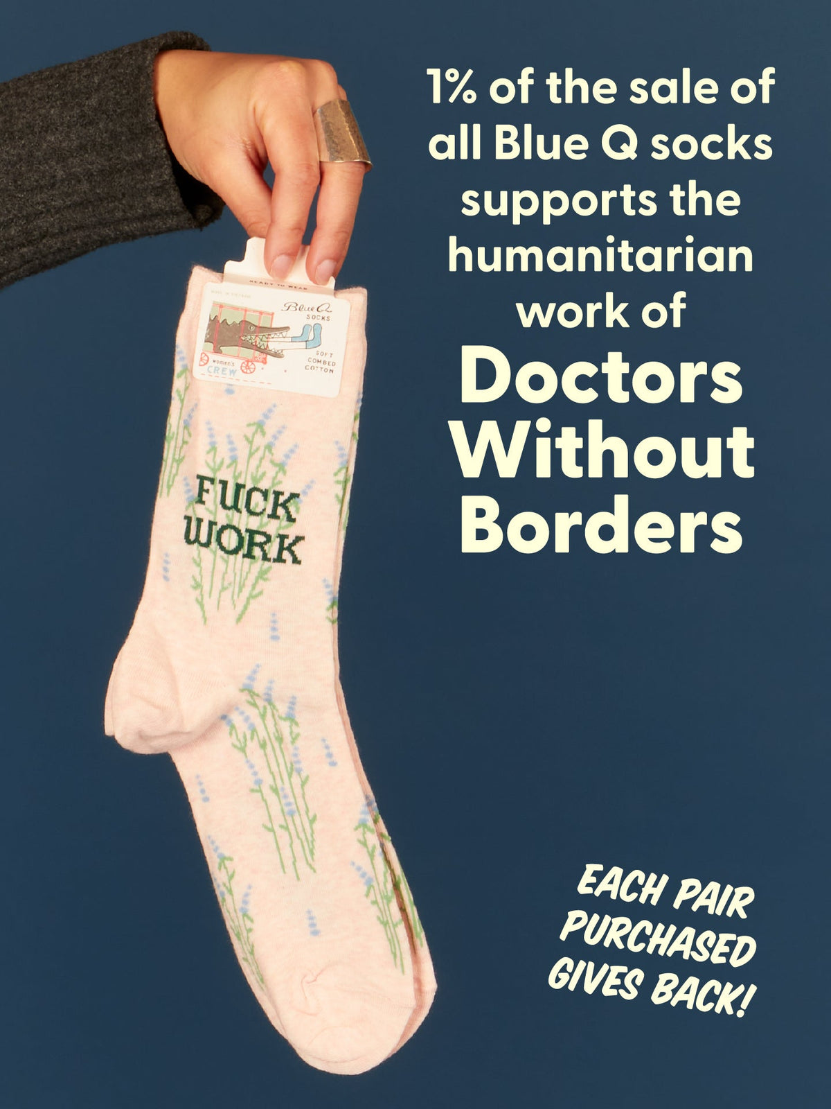 Fuck Work Women's Crew Socks by Blue Q – image 7