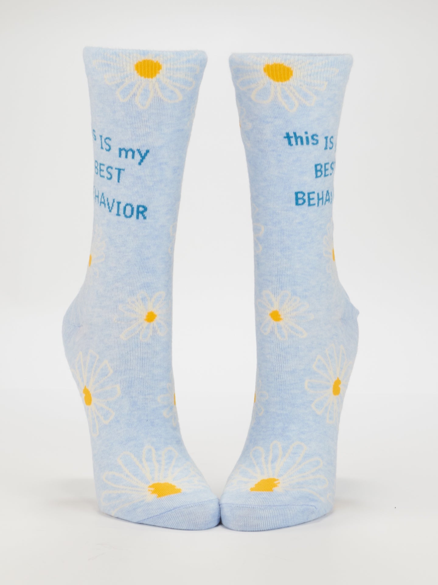 SW584 This Is My Best Behavior Women's Crew Socks