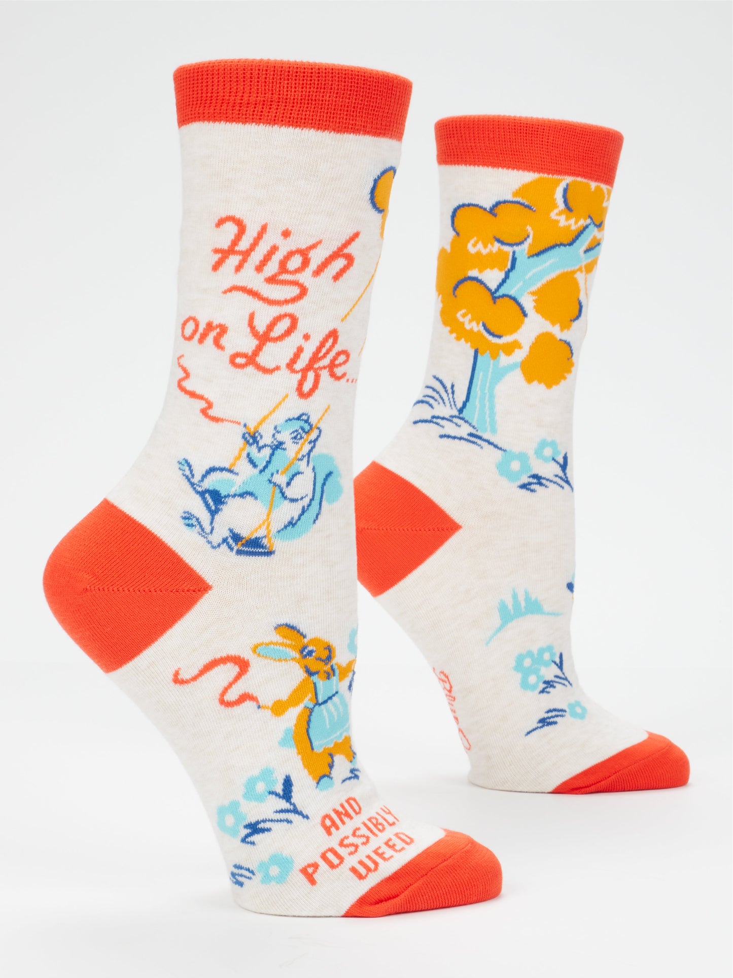 High On Life...And Possibly Weed Women's Crew Socks by Blue Q
