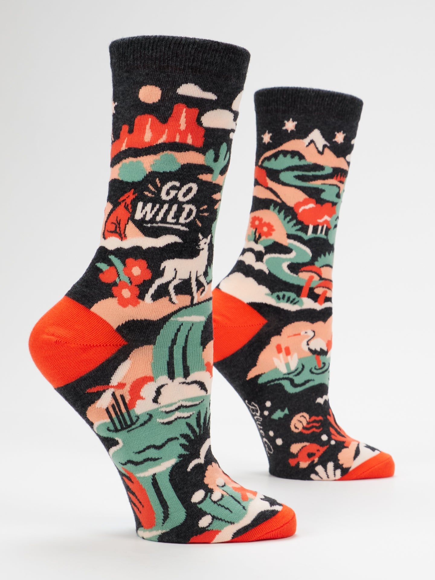 Go Wild Women's Crew Socks by Blue Q