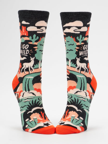Go Wild Women's Crew Socks by Blue Q – image 2