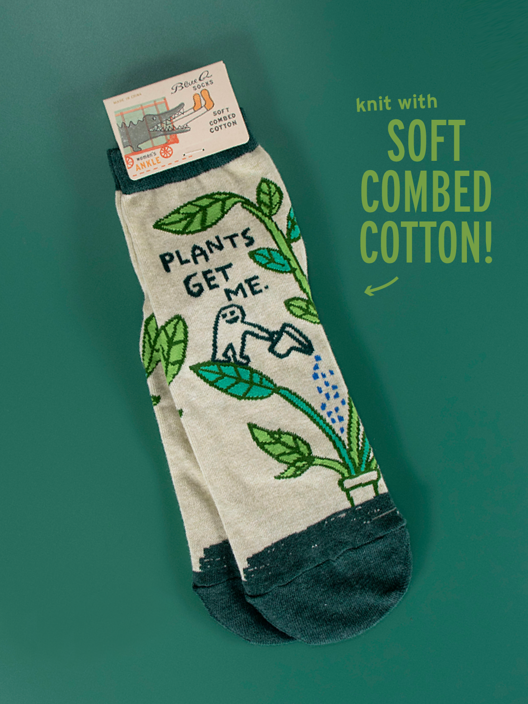 SW627 Plants Get Me Ankle Socks