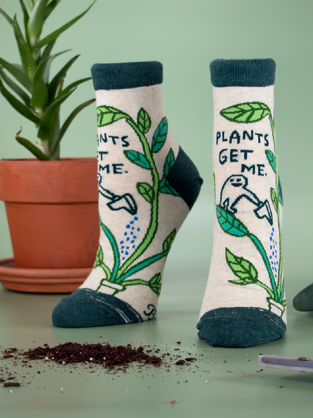 SW627 Plants Get Me Ankle Socks