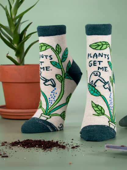 SW627 Plants Get Me Ankle Socks