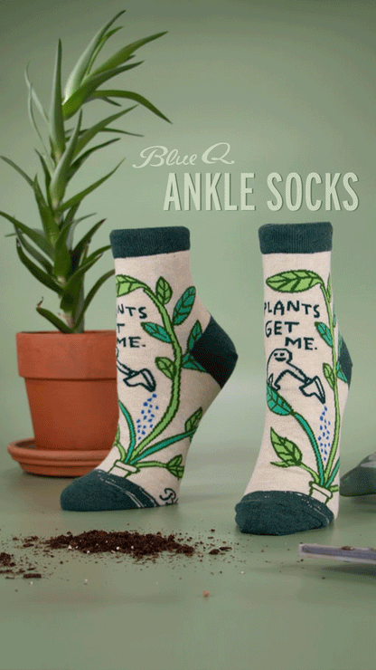 SW627 Plants Get Me Ankle Socks