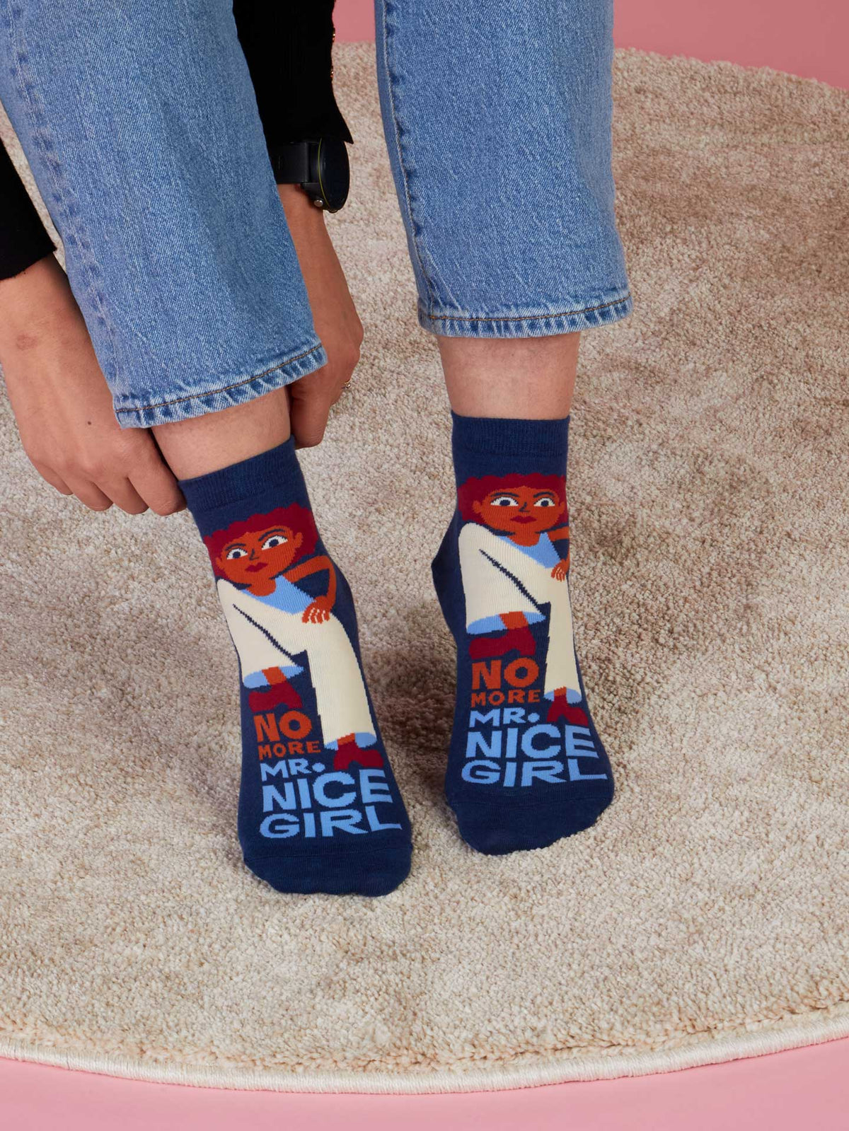 Mr. Nice Girl Ankle Socks by Blue Q – image 6